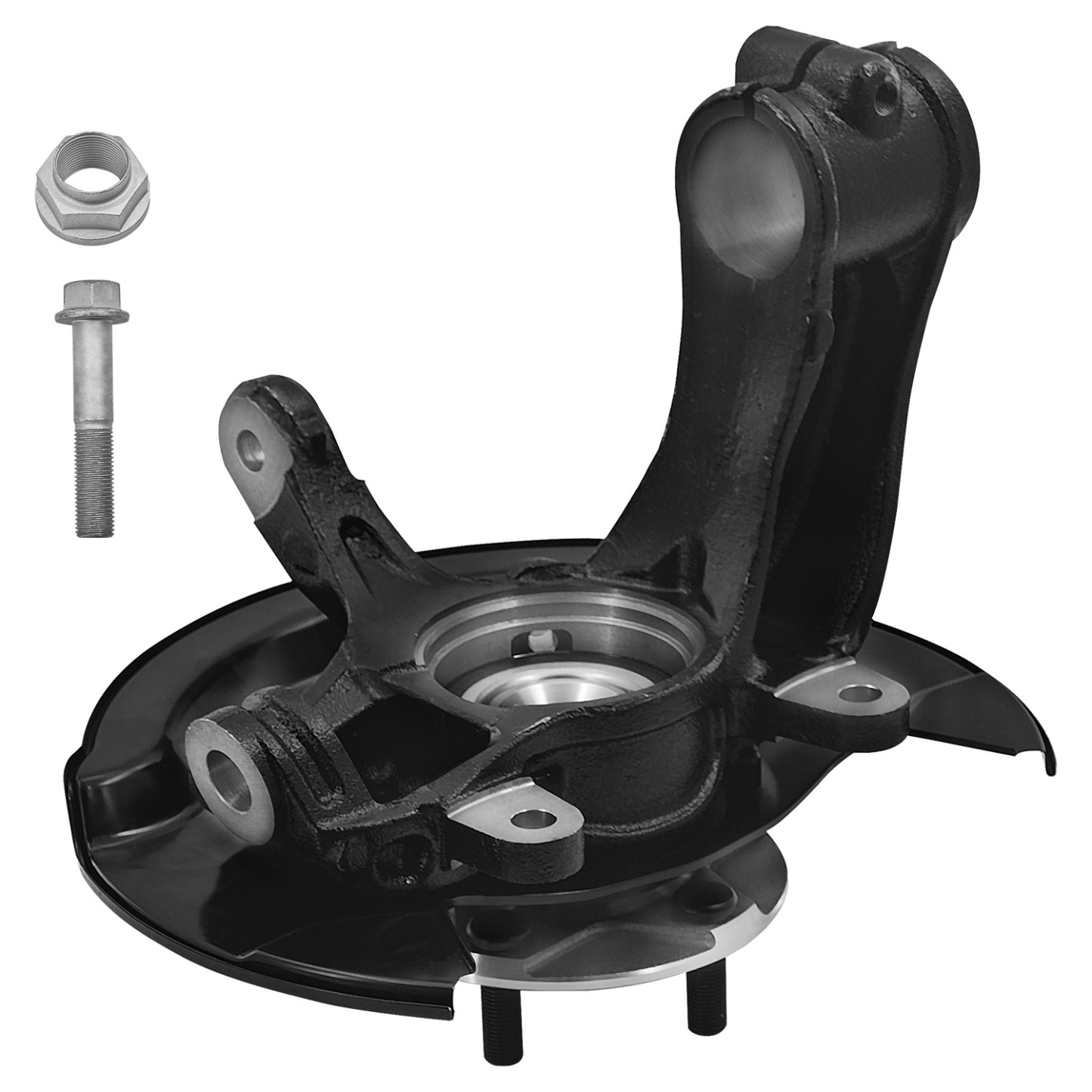 Front Left Driver Side Steering Knuckle Assembly Compatible with Honda Pilot 3.5L V6 2016-2022