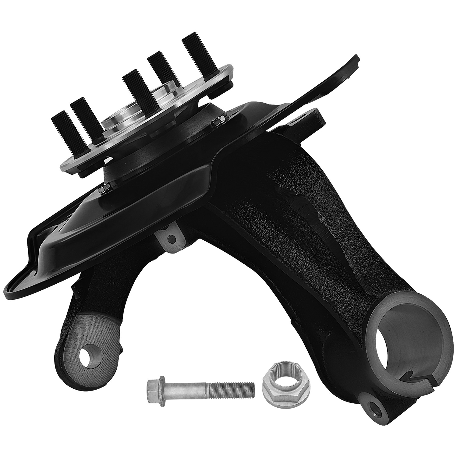 Front Left Driver Side Steering Knuckle Assembly Compatible with Honda Pilot 3.5L V6 2016-2022