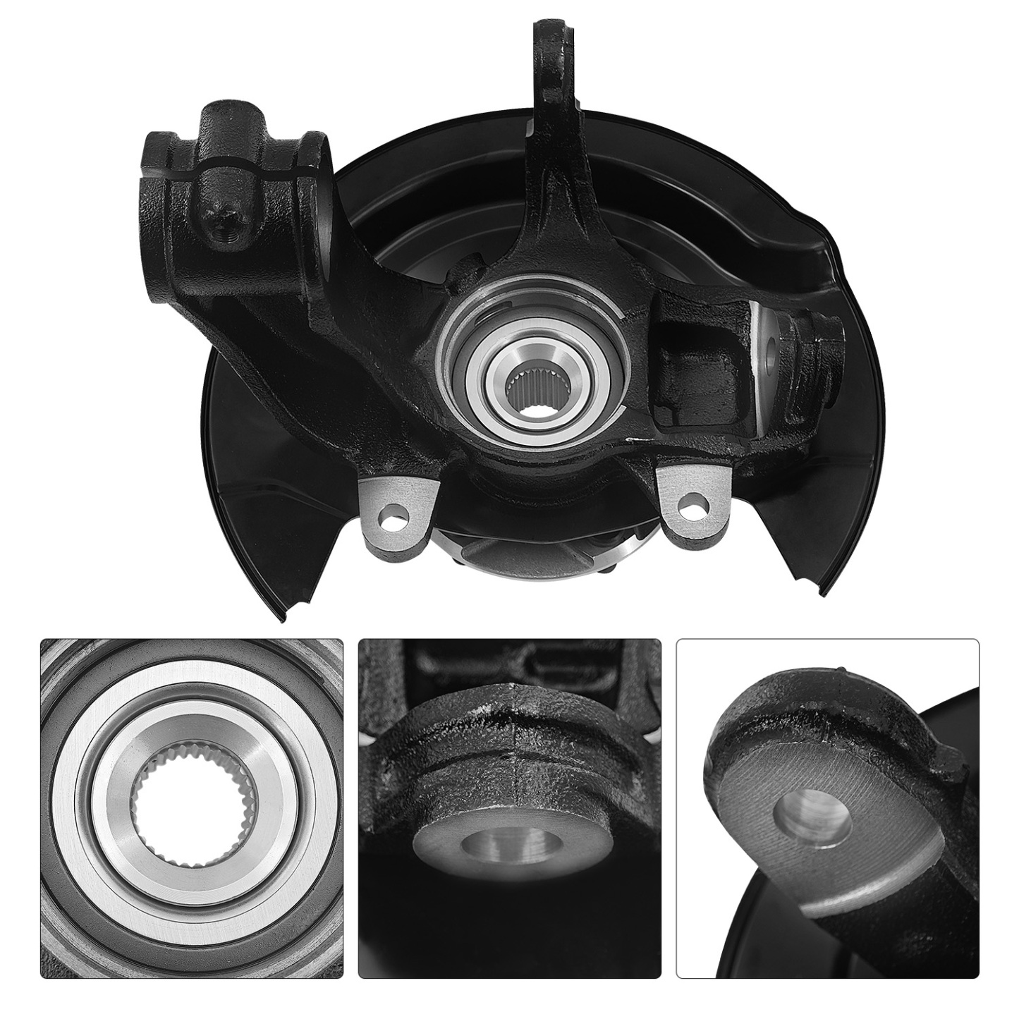 Front Right Passenger Side Steering Knuckle Assembly Compatible with Honda Pilot 3.5L V6 2016-2022