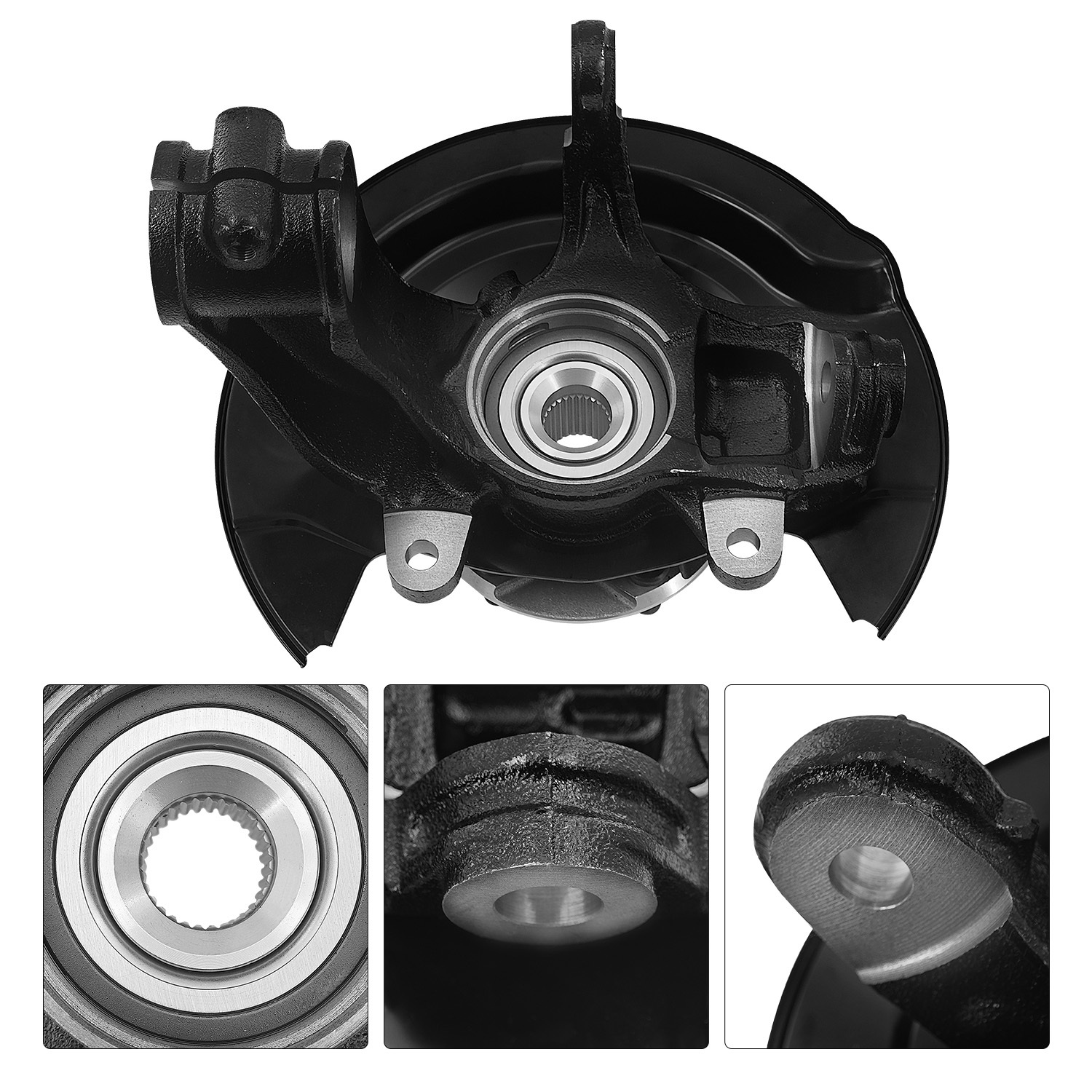 Front Right Passenger Side Steering Knuckle Assembly Compatible with Honda Pilot 3.5L V6 2016-2022