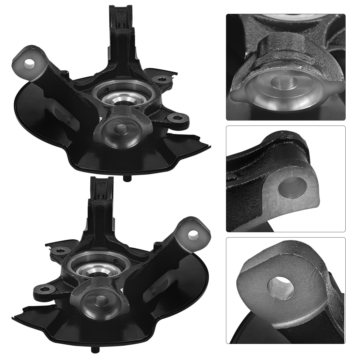 Front Left & Right Steering Knuckle Assembly Compatible with Honda Ridgeline 3.5L 2006-2014