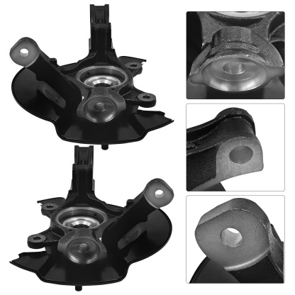Front Left & Right Steering Knuckle Assembly Compatible with Honda Ridgeline 3.5L 2006-2014