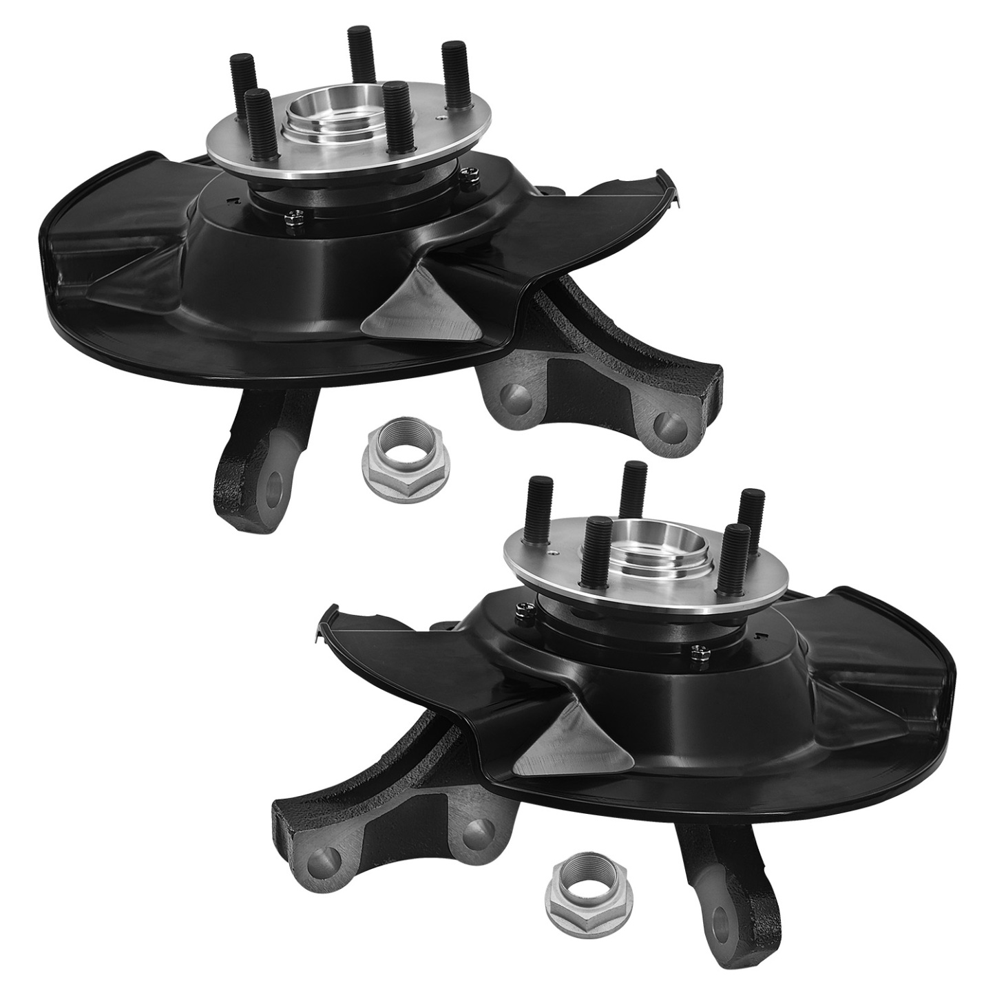 Front Left & Right Steering Knuckle Assembly Compatible with Honda Ridgeline 3.5L 2006-2014