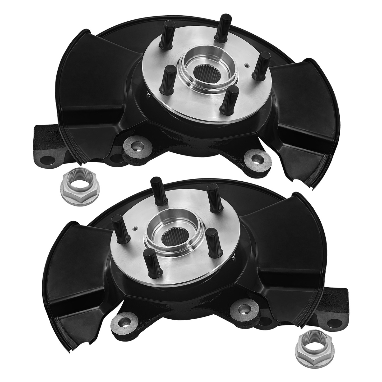 Front Left & Right Steering Knuckle Assembly Compatible with Honda Ridgeline 3.5L 2006-2014