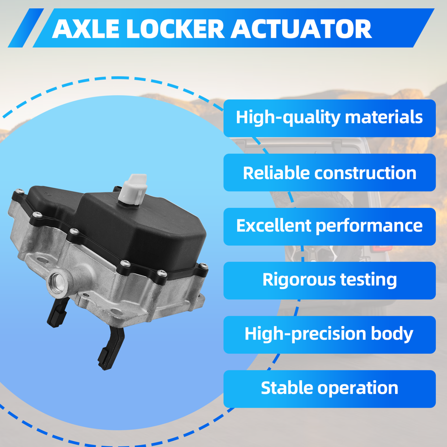 Axle Locker Actuator Fits for Jeep Gladiator Wrangler 2.0L 3.0L 3.6L V6 l4 2018-2021