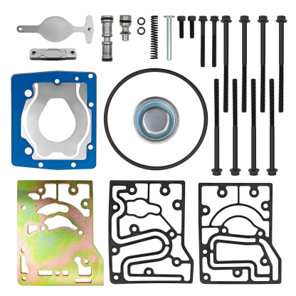  Air Brake Compressor Repair Kit with Plate Replacement for Paccar Mx13