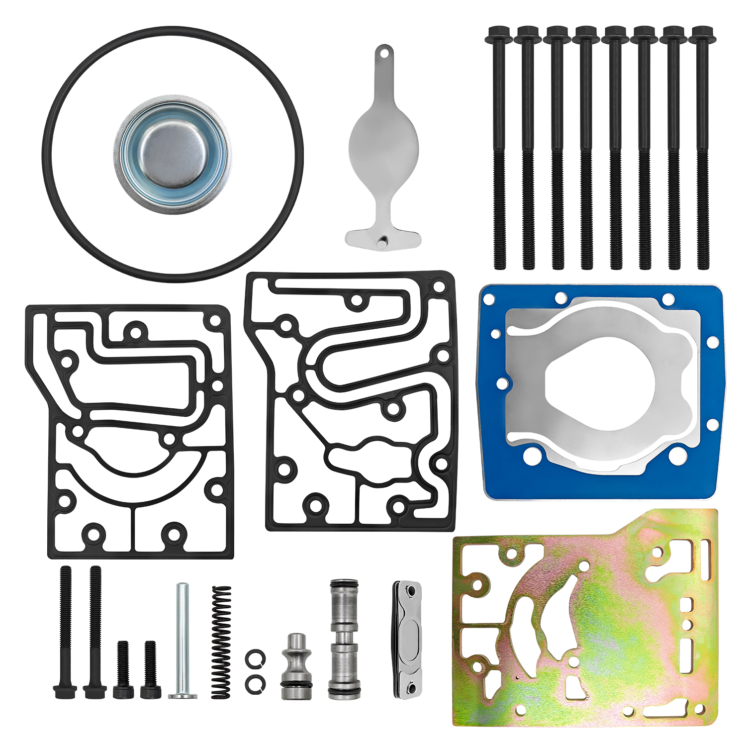  Air Brake Compressor Repair Kit with Plate Replacement for Paccar Mx13