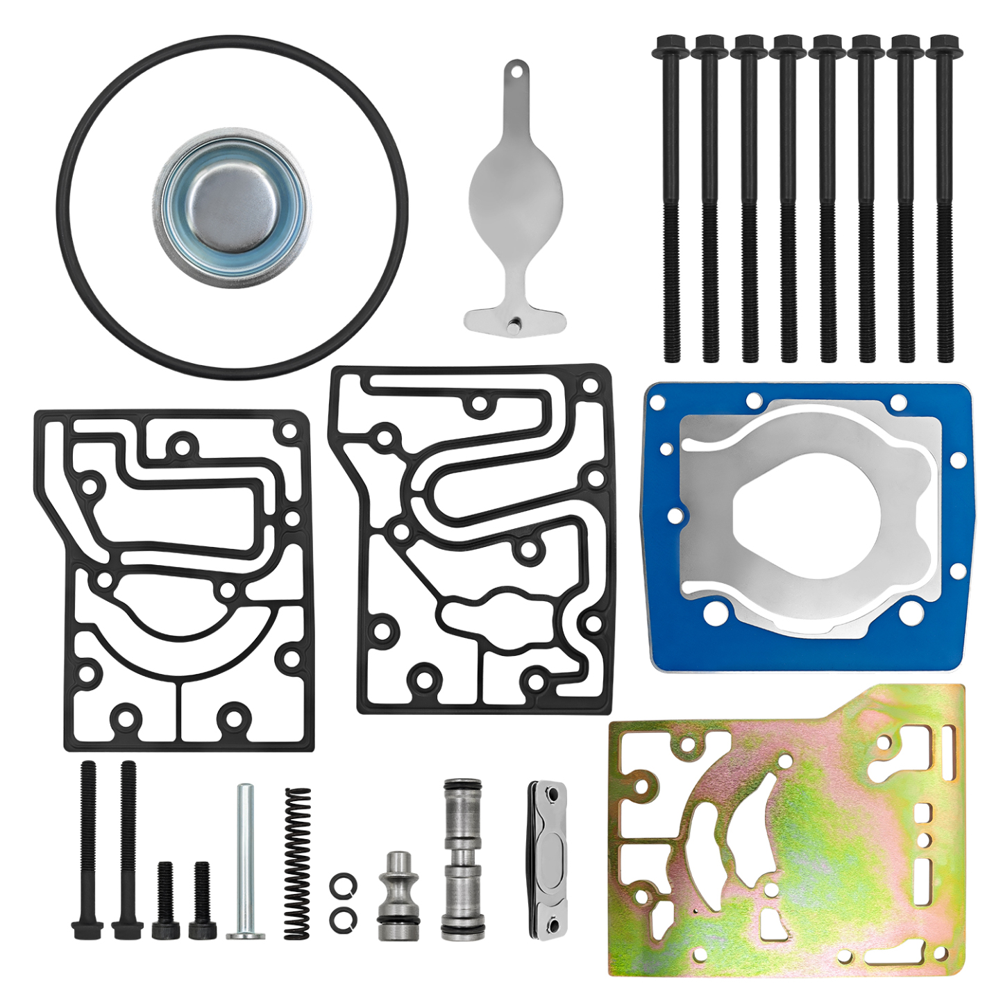  Air Brake Compressor Repair Kit with Plate Replacement for Paccar Mx13