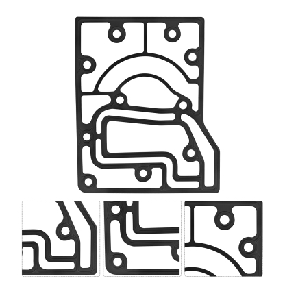  Air Brake Compressor Repair Kit with Plate Replacement for Paccar Mx13