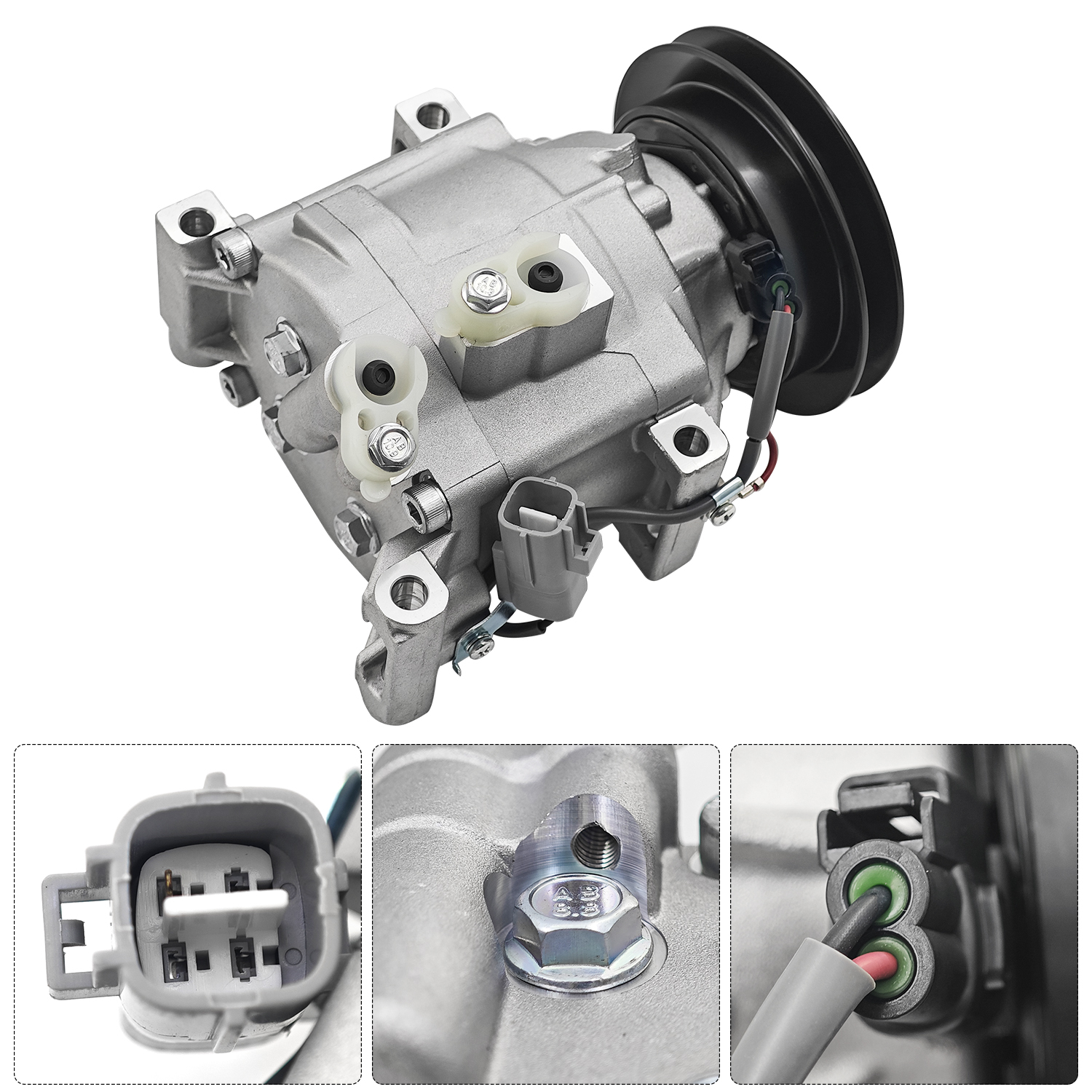 A/C Compressor Fits for Kubota Trator L, M, B, BX, RTV Series Fits for John Deere SCS06C SCSA06C