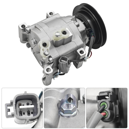 A/C Compressor Fits for Kubota Trator L, M, B, BX, RTV Series Fits for John Deere SCS06C SCSA06C