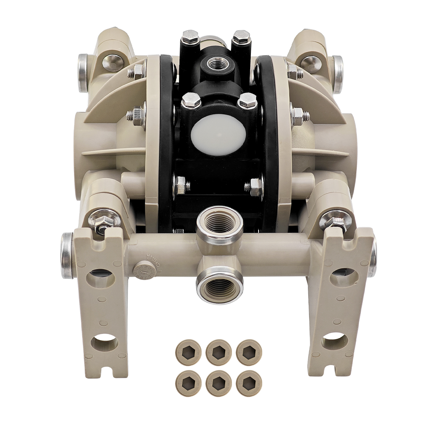 Double Diaphragm Pump Compatible with Aro Polypropylene Air Operated Urethane,13 gpm, 100 psi