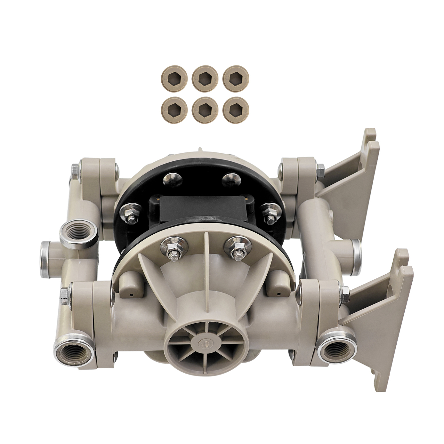 Double Diaphragm Pump Compatible with Aro Polypropylene Air Operated Urethane,13 gpm, 100 psi