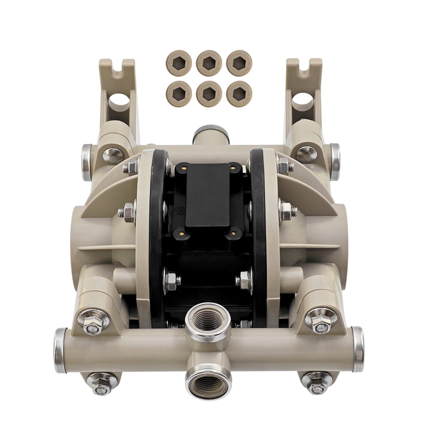 Double Diaphragm Pump Compatible with Aro Polypropylene Air Operated Urethane,13 gpm, 100 psi