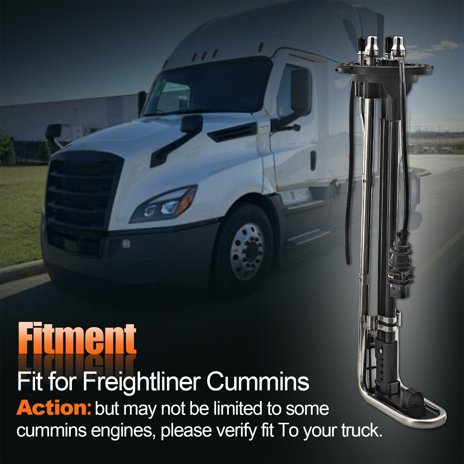 Diesel Exhaust Fluid Level Sensor Fit for Freightliner Cummins Engine 6 Bolt DEF Tank