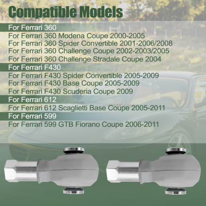 2Pcs 181882 Front Outer Tie Rod Ball Fits for Ferrari F430 360 599 612 2000-2011