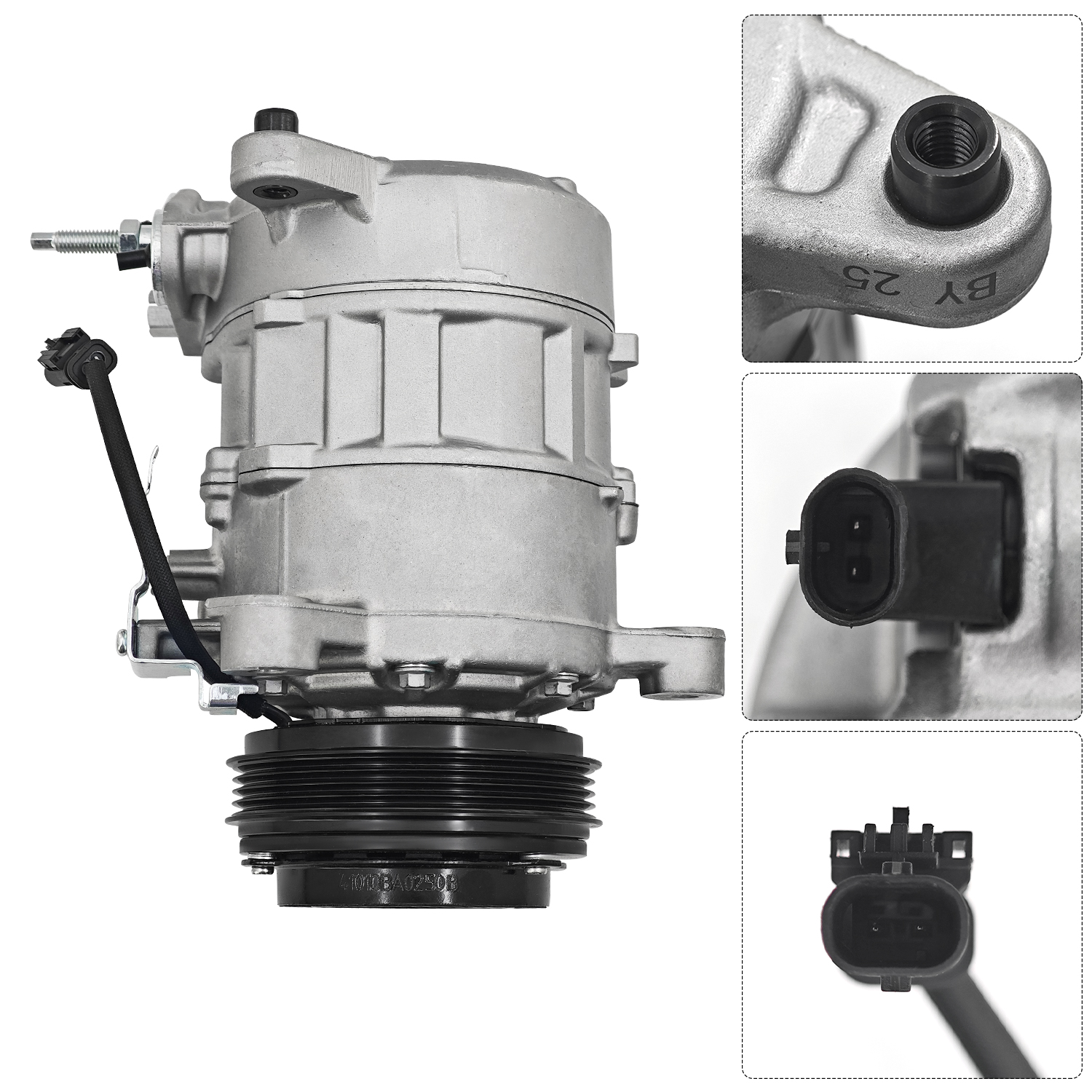 A/C Compressor for Chevry Silverado 1500 Fits for GMC Sierra 1500 2.7L 4.3L 5.3L 6.2L 14 V6 V8 2014-2019