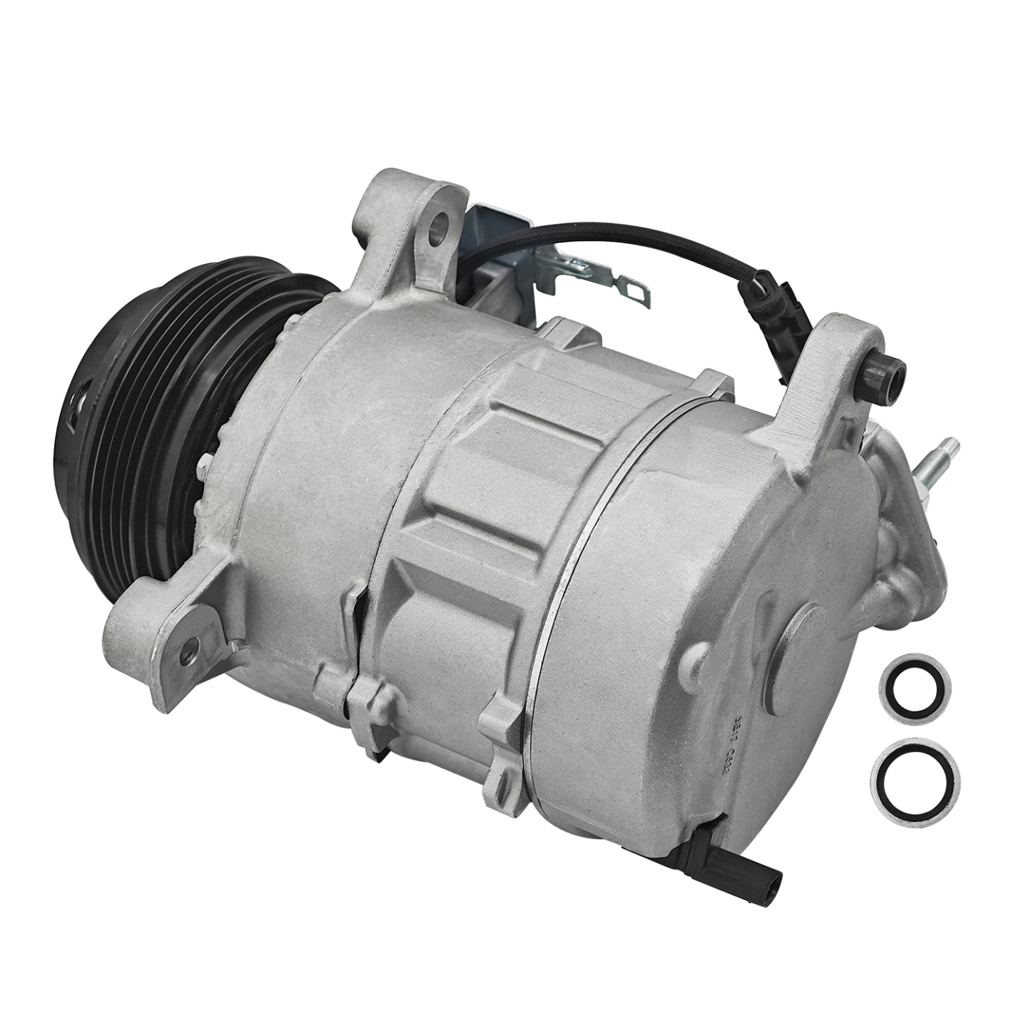 A/C Compressor for Chevry Silverado 1500 Fits for GMC Sierra 1500 2.7L 4.3L 5.3L 6.2L 14 V6 V8 2014-2019