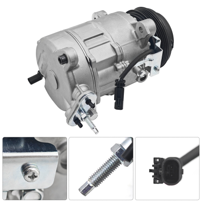 A/C Compressor for Chevry Silverado 1500 Fits for GMC Sierra 1500 2.7L 4.3L 5.3L 6.2L 14 V6 V8 2014-2019