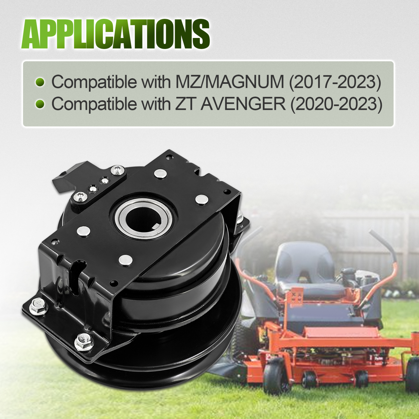 Electric PTO Clutch with Wire Harness Fits for Bad Boy MZ Magnum 2017-2023; Fits for ZT Avenger Models 2020-2023 Replace Mower 			