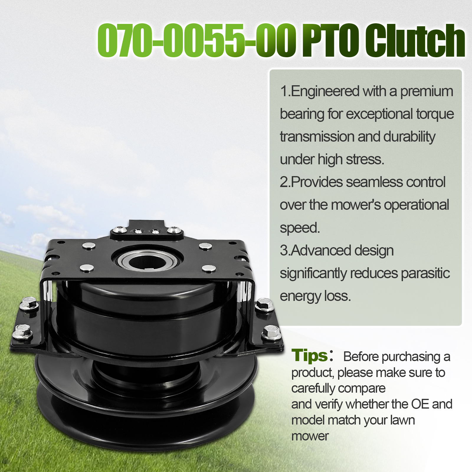 Electric PTO Clutch with Wire Harness Fits for Bad Boy MZ Magnum 2017-2023; Fits for ZT Avenger Models 2020-2023 Replace Mower 			