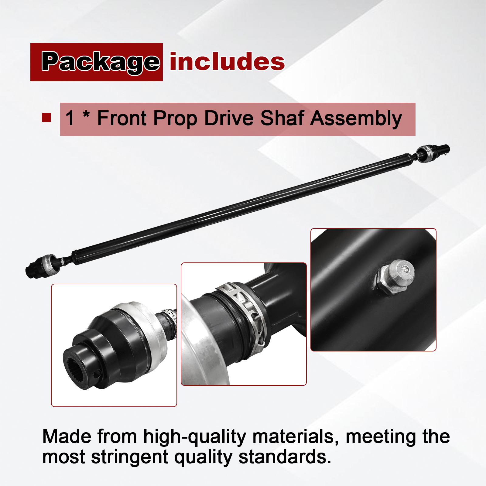 5in Front Prop Drive Shaft Fits for Polaris Ranger XP 1000/XP 900/Diesel/1000/902D 2017-2021; General 1000/4 1000/XP4 1000 