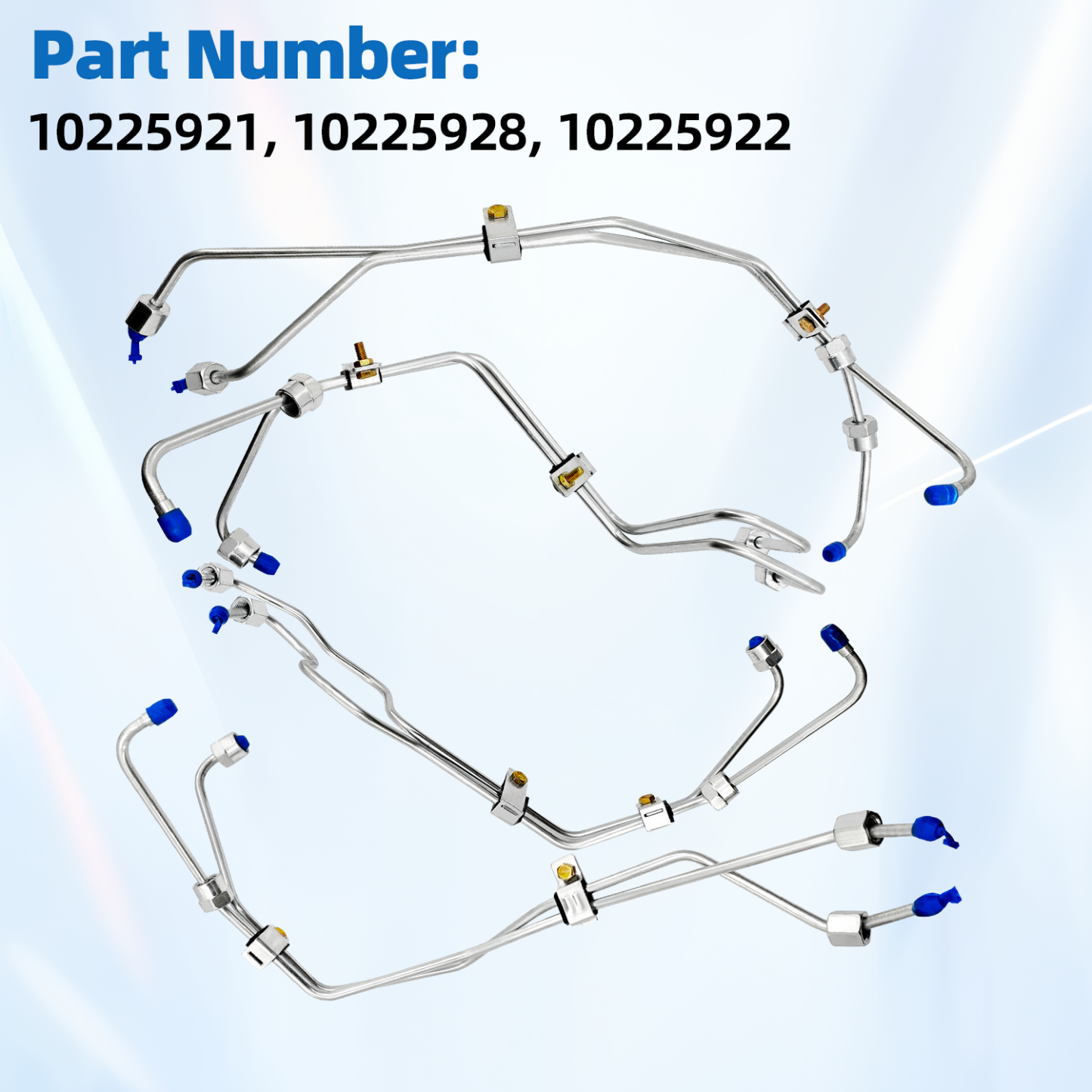 8 PCS Fuel Lines Compatible with Chevy 6.5L Turbo Diesel DS Fuel Injection Line Set 1994-2001