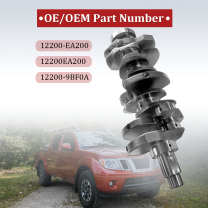 Crankshaft Compatible with Nissan Frontier NV1500/NV2500/NV3500 Pathfinder Xterra VQ40DE V6 4.0L 92mm 2005-2021