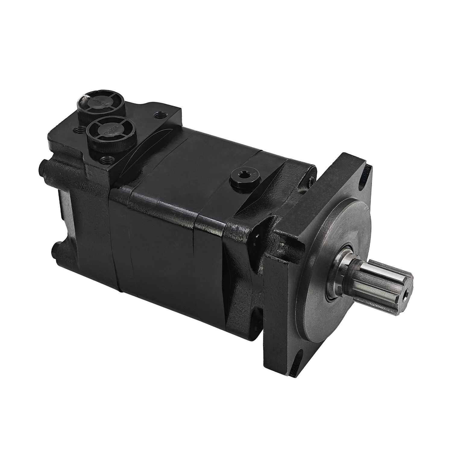 6 Holes Hydraulic Motor Compatible with AGT ECSSCT72 Trencher Skid Steer Attachment