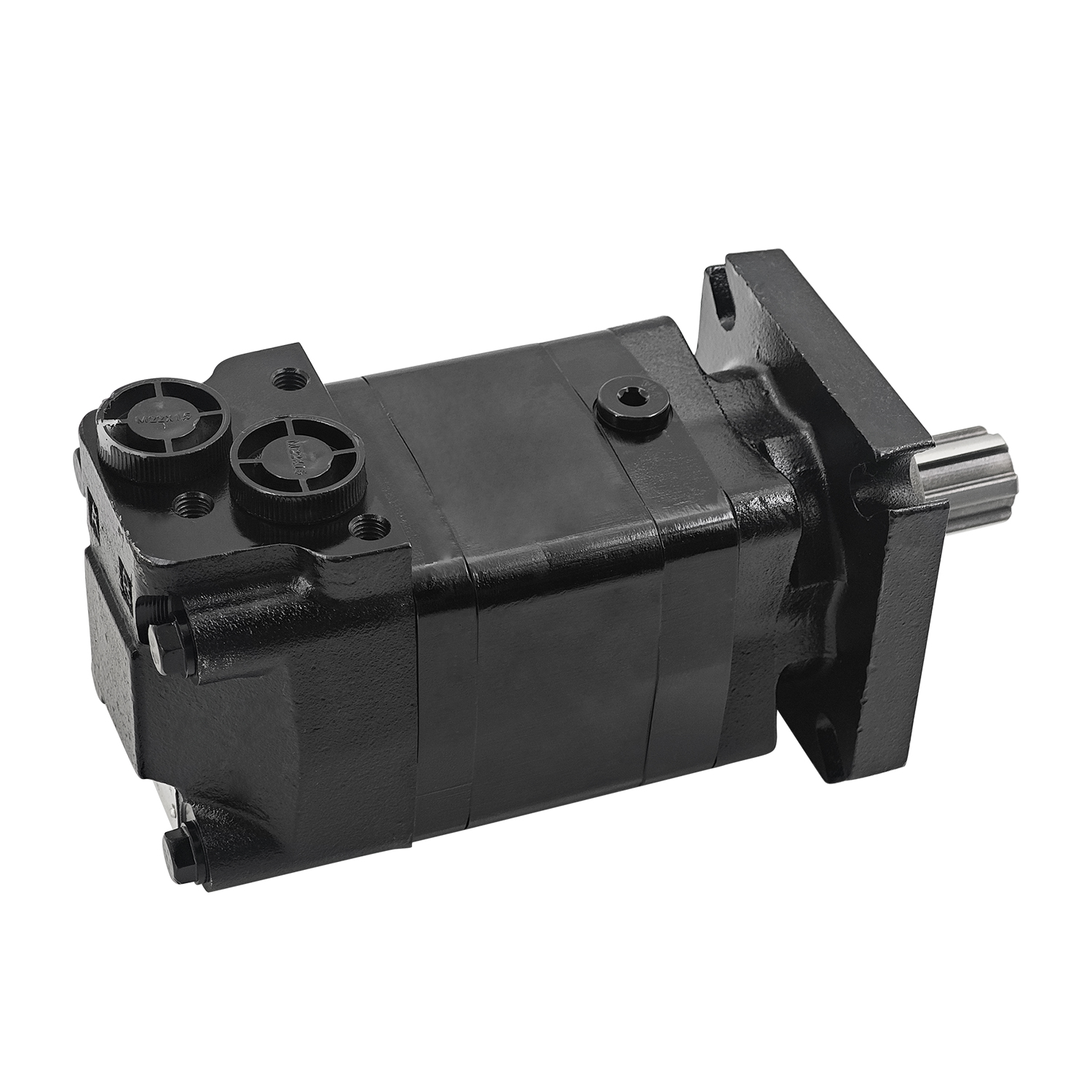 6 Holes Hydraulic Motor Compatible with AGT ECSSCT72 Trencher Skid Steer Attachment