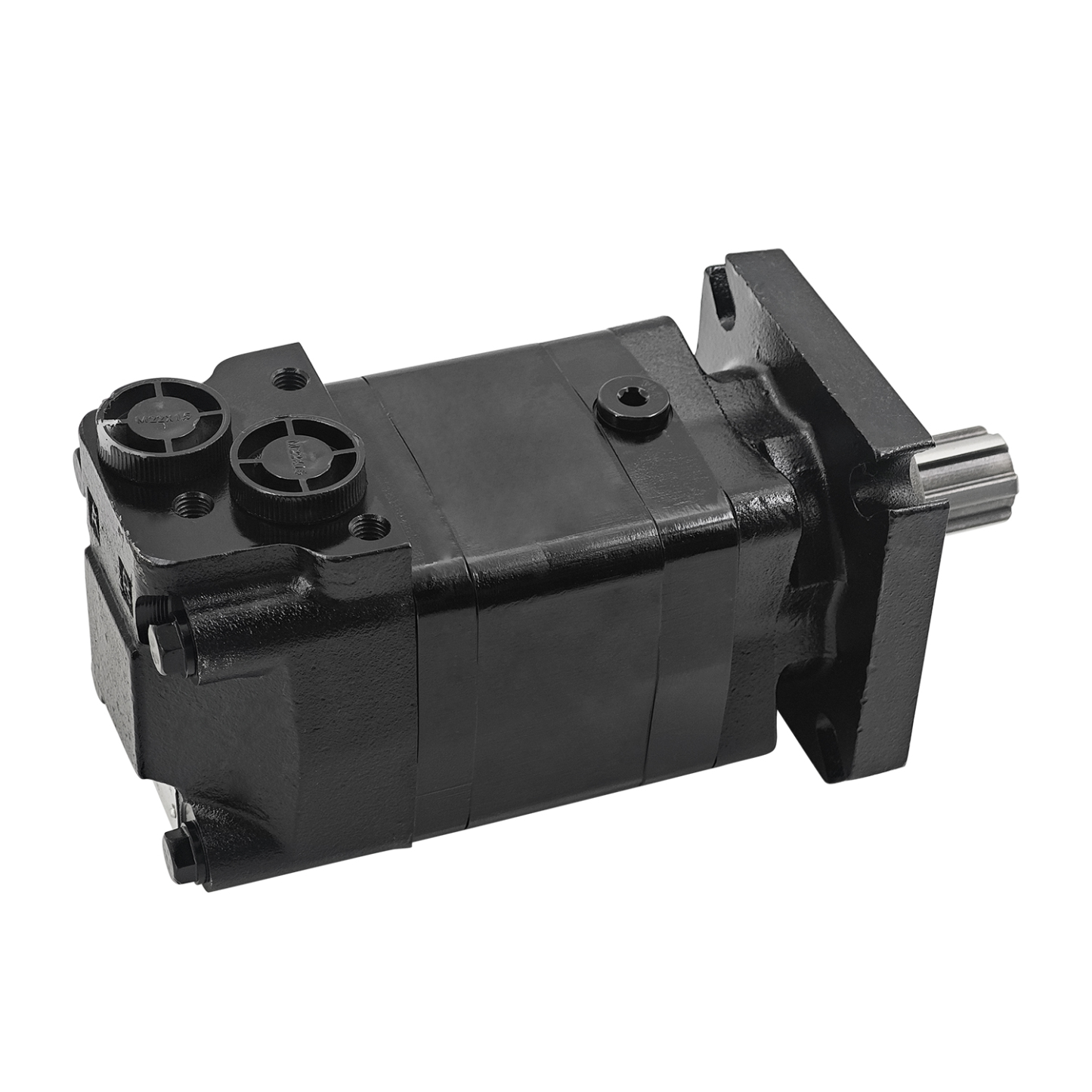 6 Holes Hydraulic Motor Compatible with AGT ECSSCT72 Trencher Skid Steer Attachment