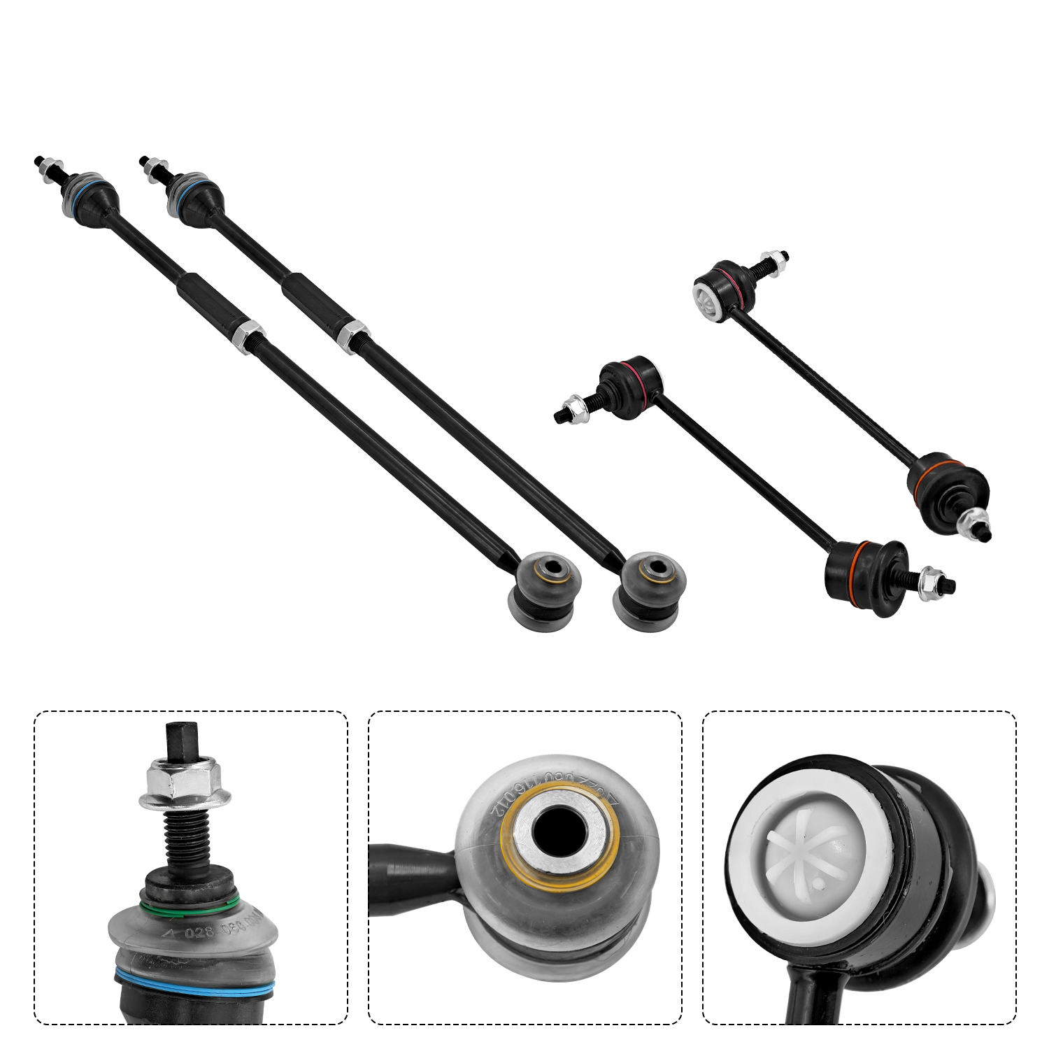6pc Rear Suspension Kit Fit for Jaguar F-Type S-Type XF XJ 1999-2019