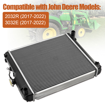 Radiator Compatible With John Deere Compact Tractor 2032R 3025E 2017-2022