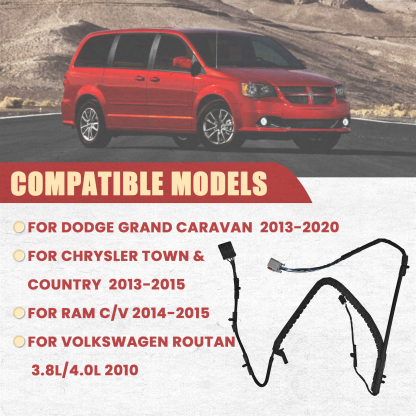 Right Passenger Side Power Sliding Door Track Wiring Harness Fit for Dodge Grand Caravan 2013-2020 for Chrysler Town & Country 2013-2016 for Ram C/V 2013-2015