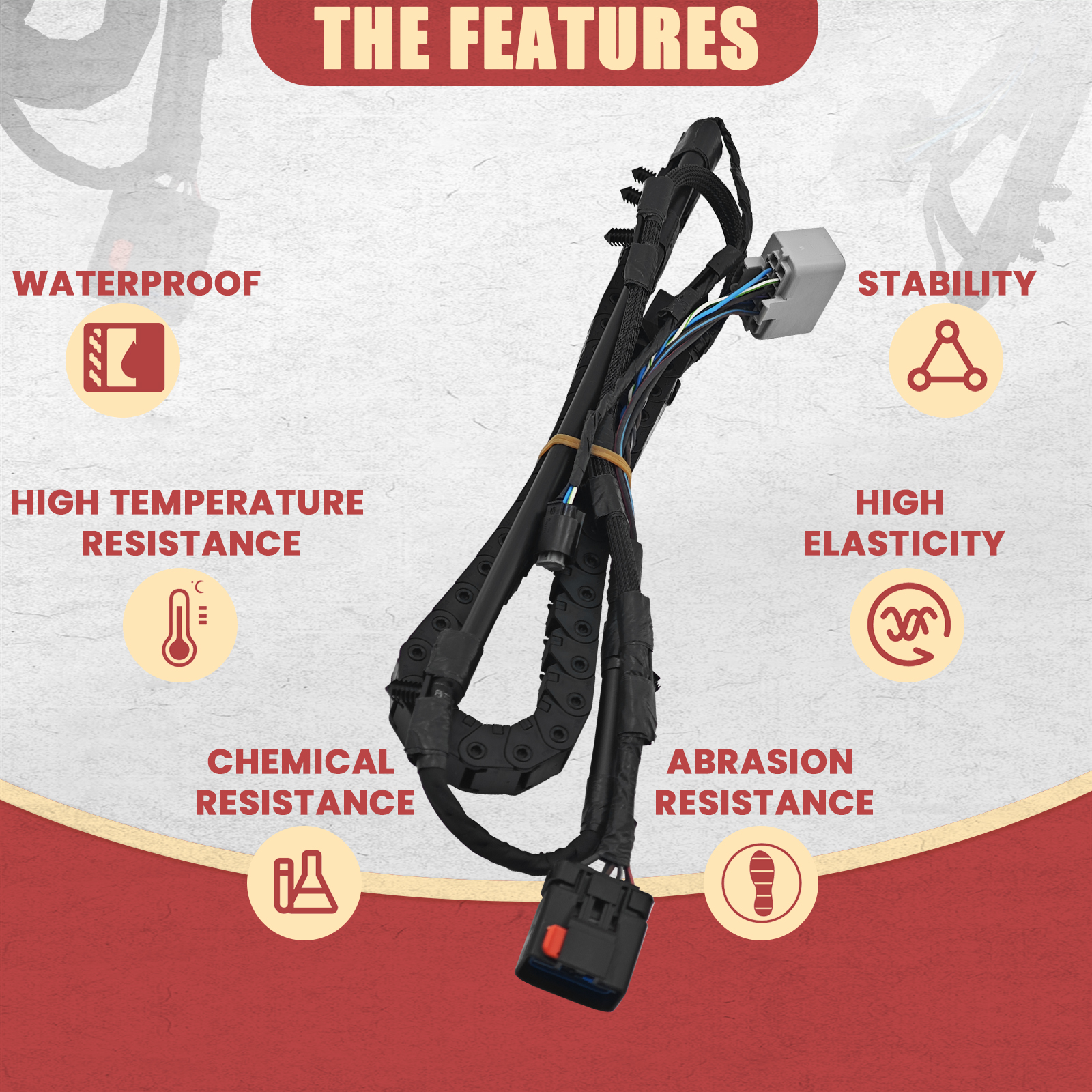 Right Passenger Side Power Sliding Door Track Wiring Harness Fit for Dodge Grand Caravan 2013-2020 for Chrysler Town & Country 2013-2016 for Ram C/V 2013-2015