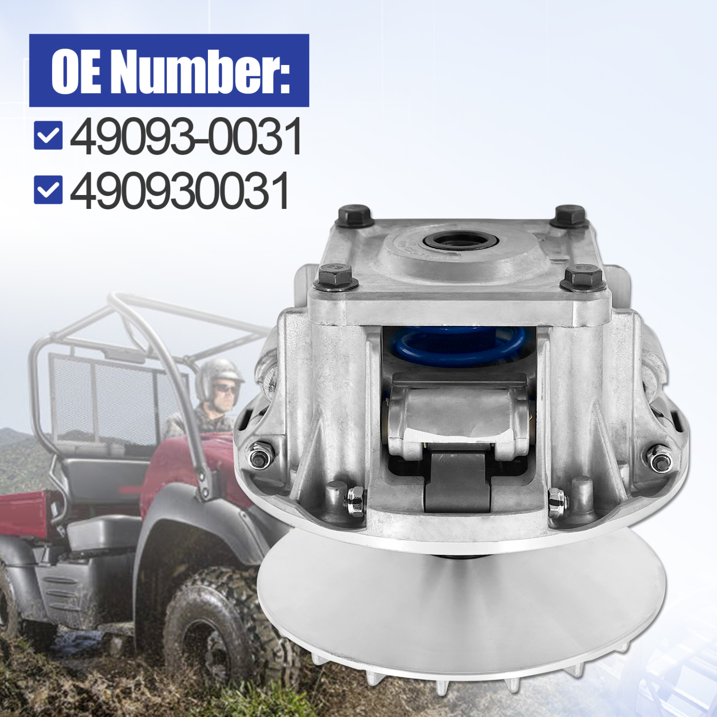 610 Clutch Fits for Kawasaki Mule 610 2010-2016, Mule SX 2017-2025, Mule SX 4x4 XC 2017-2025