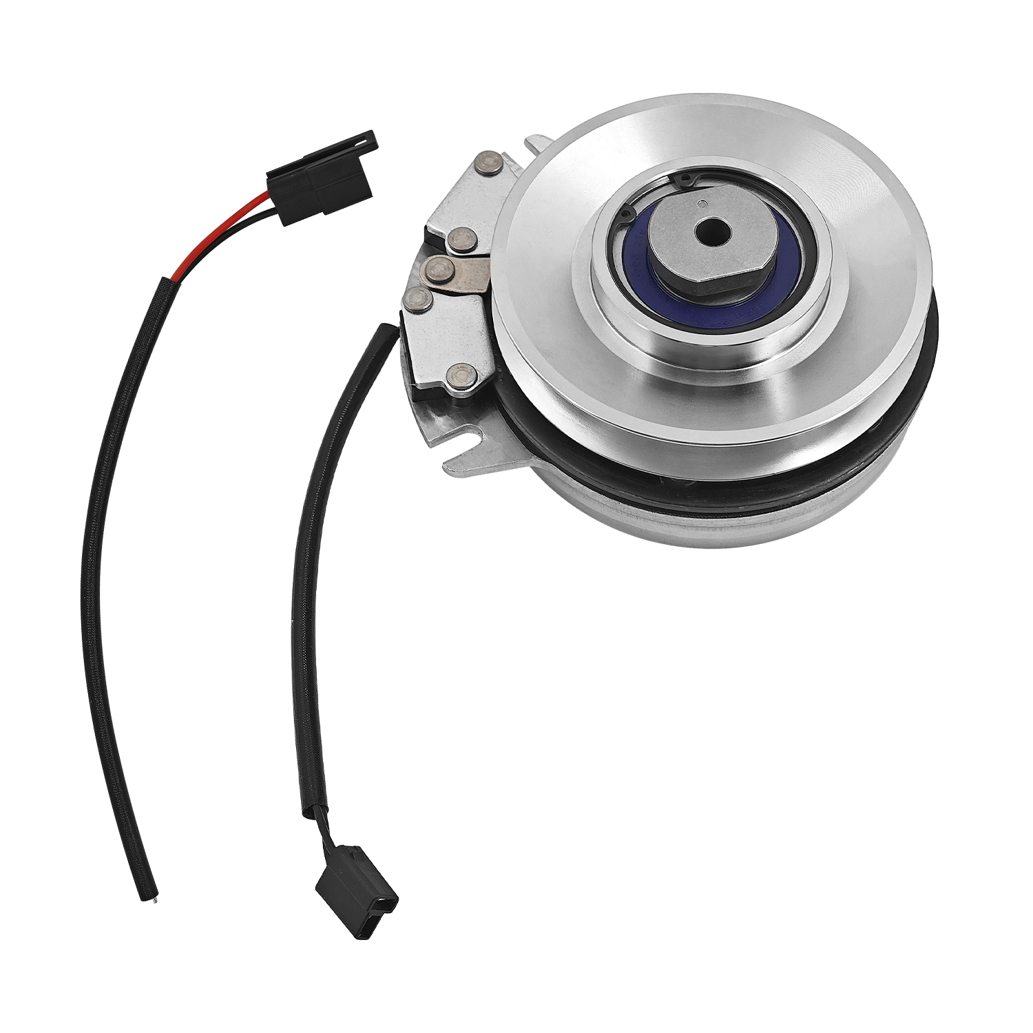 Electric PTO Clutch Hitorque 210 Ftlb for Ferris Simplicity Snapper Pro 36 44 48 52 60 61 72 Inch Mowers, Supersedes 5105090, Replaceable Bigger Bearing, Billet Pulley, Fixed Wire