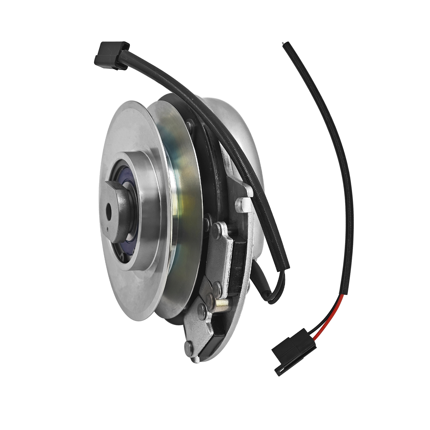 Electric PTO Clutch Hitorque 210 Ftlb for Ferris Simplicity Snapper Pro 36 44 48 52 60 61 72 Inch Mowers, Supersedes 5105090, Replaceable Bigger Bearing, Billet Pulley, Fixed Wire