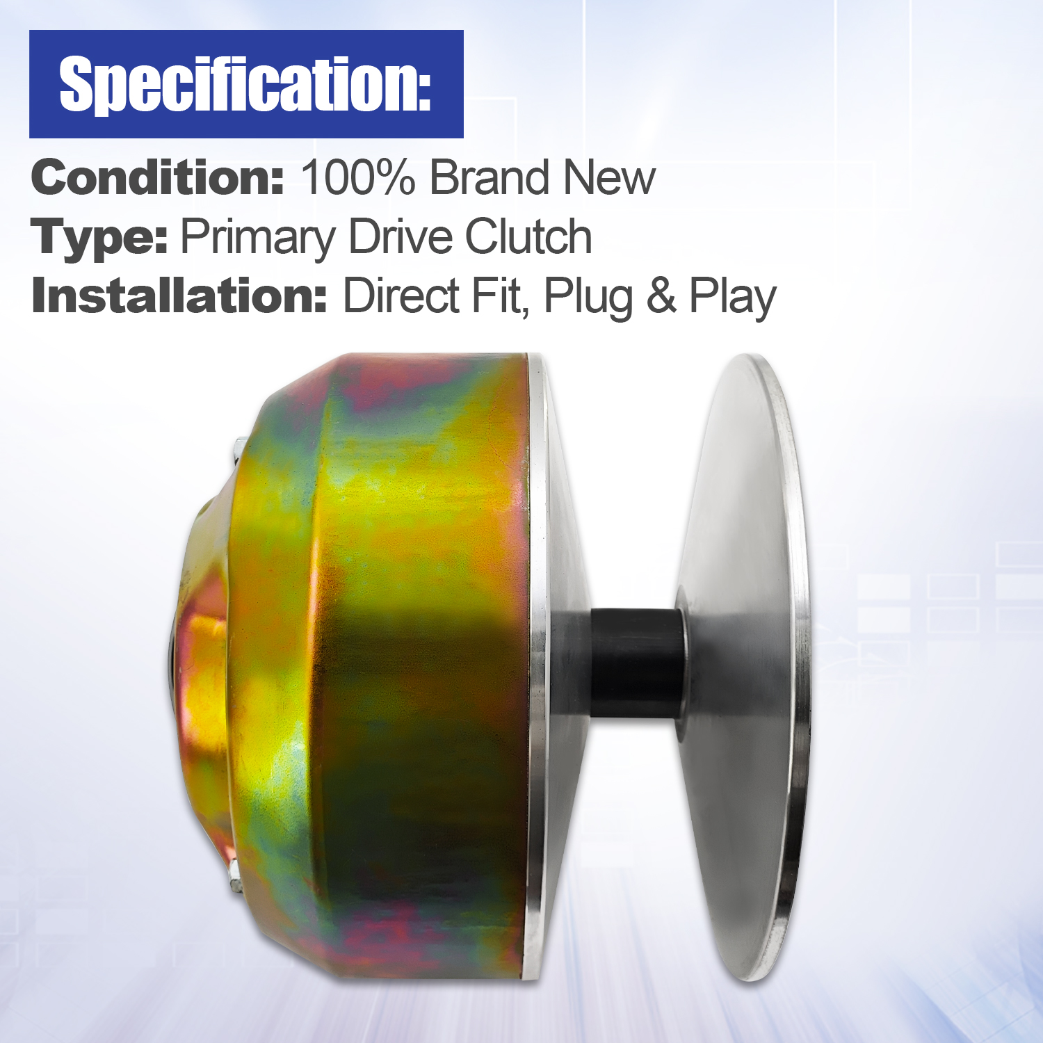 Primary Drive Clutch Fits for John Deere Gator HPX 4X2/4X4, Trail HPX, HPX615E Utility Vehicles