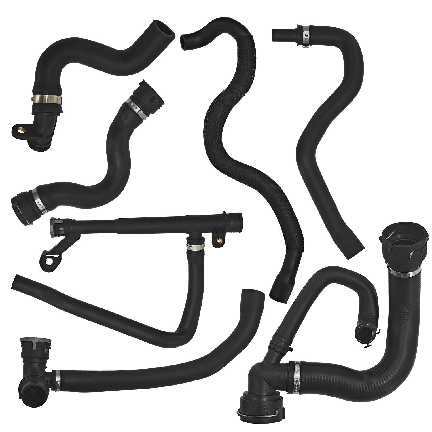 7 Pcs Engine Water Radiator Coolant Hose Set Fits for Volvo S60 S80 V70 XC60 XC60 XC70 2008-2016 3.0L 3.2L L6