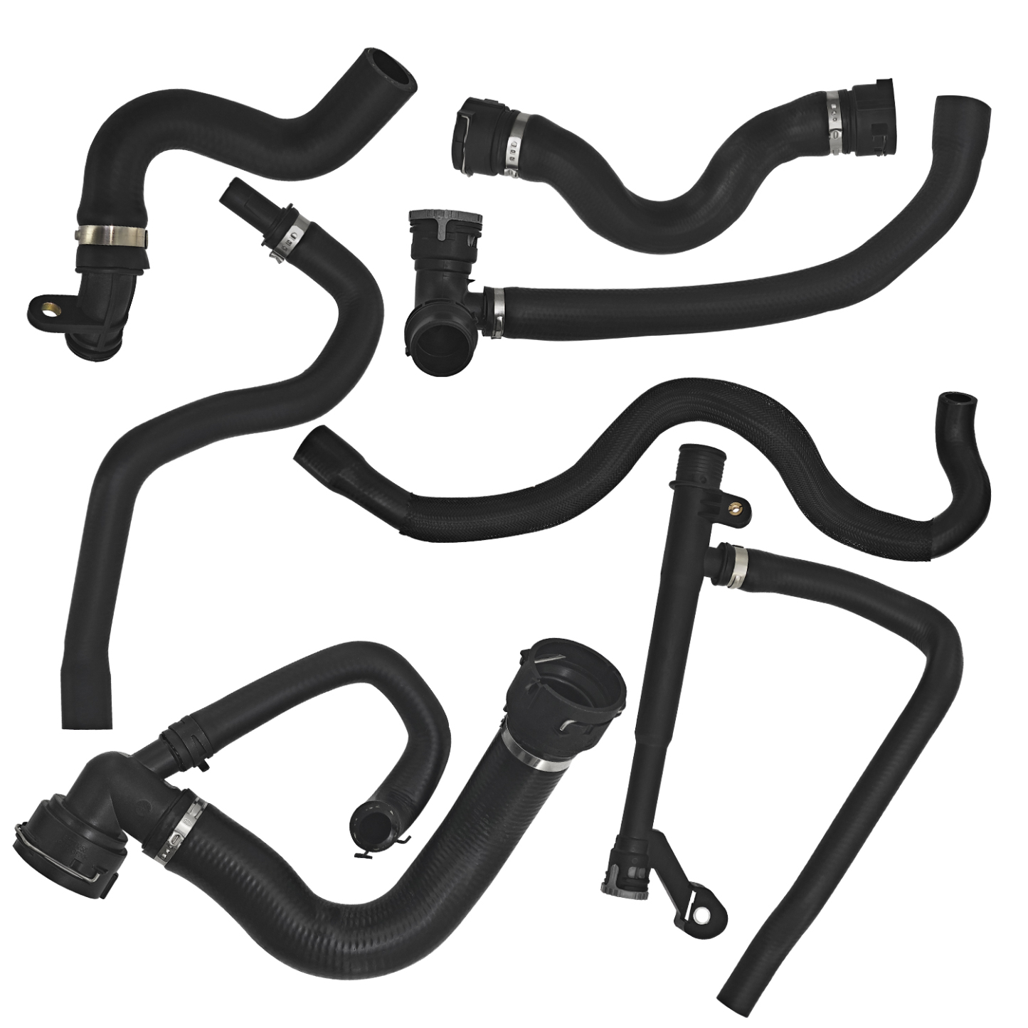 7 Pcs Engine Water Radiator Coolant Hose Set Fits for Volvo S60 S80 V70 XC60 XC60 XC70 2008-2016 3.0L 3.2L L6