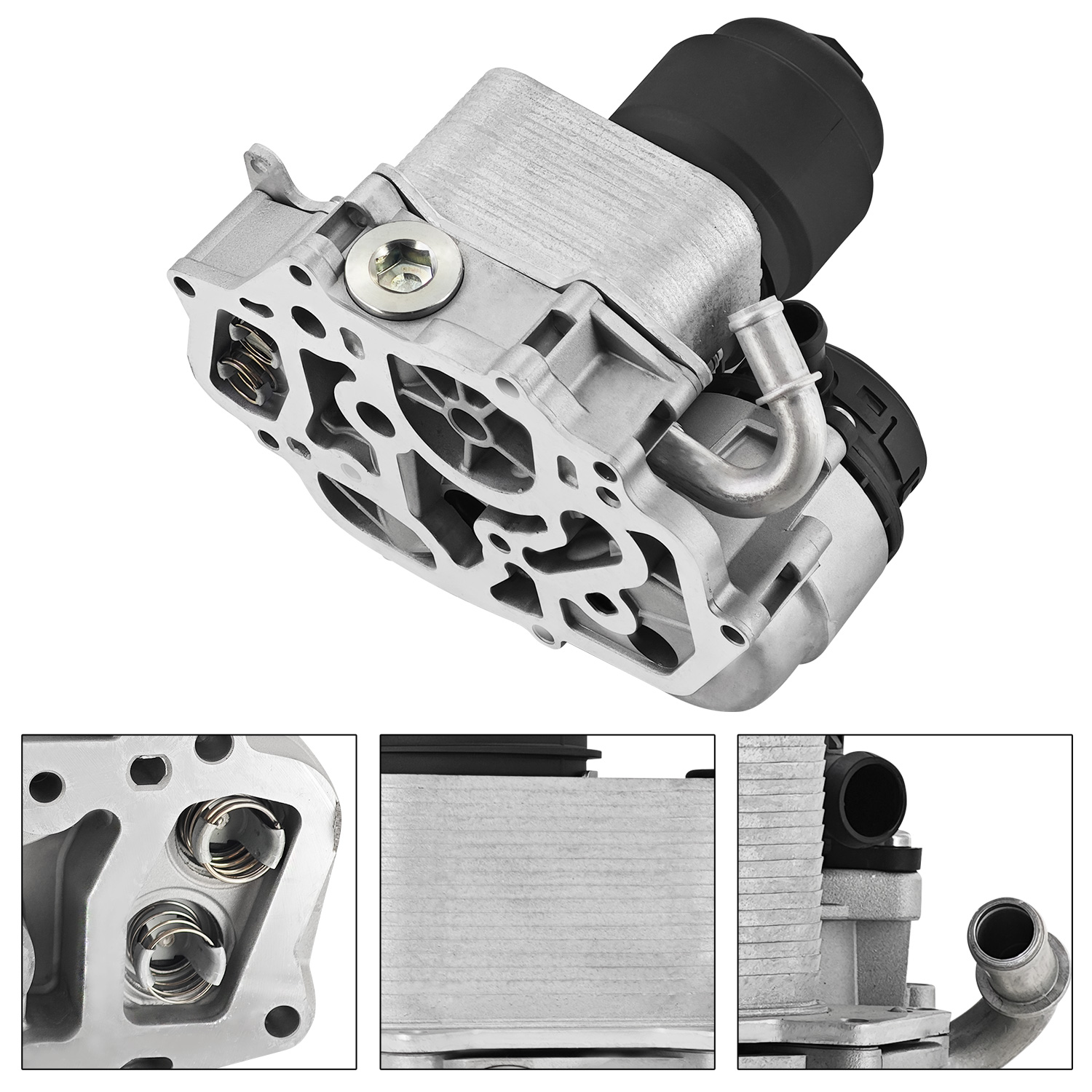 Engine Oil Filter Assembly for VW 2008-2016 Phaeton and 2007-10 Touareg 3.0TDI, for Audi 2008-12 A4/Quattro/Avant