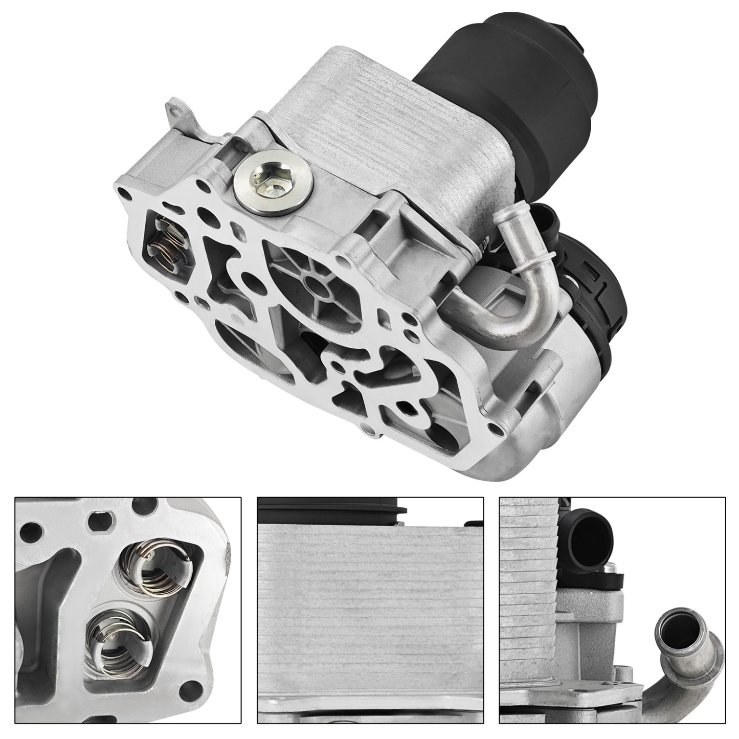 Engine Oil Filter Assembly for VW 2008-2016 Phaeton and 2007-10 Touareg 3.0TDI, for Audi 2008-12 A4/Quattro/Avant