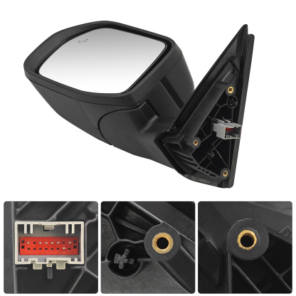 Left Side Mirror Fits for Ford Bronco Sport 2021-2024 with Blind Spot Power Adjustable Manual Folding