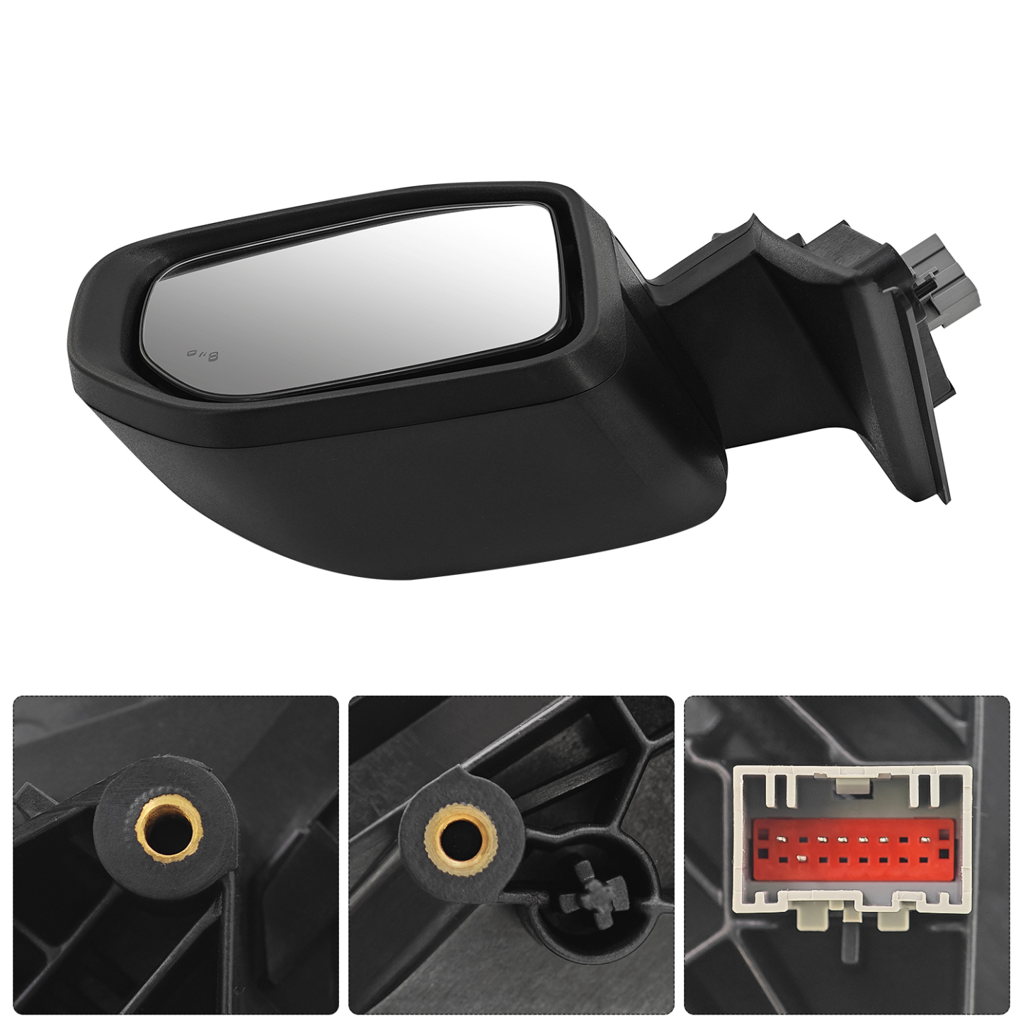 Right Side Mirror Fits for Ford Bronco Sport 2021-2024 with Blind Spot Power Adjustable Manual Folding