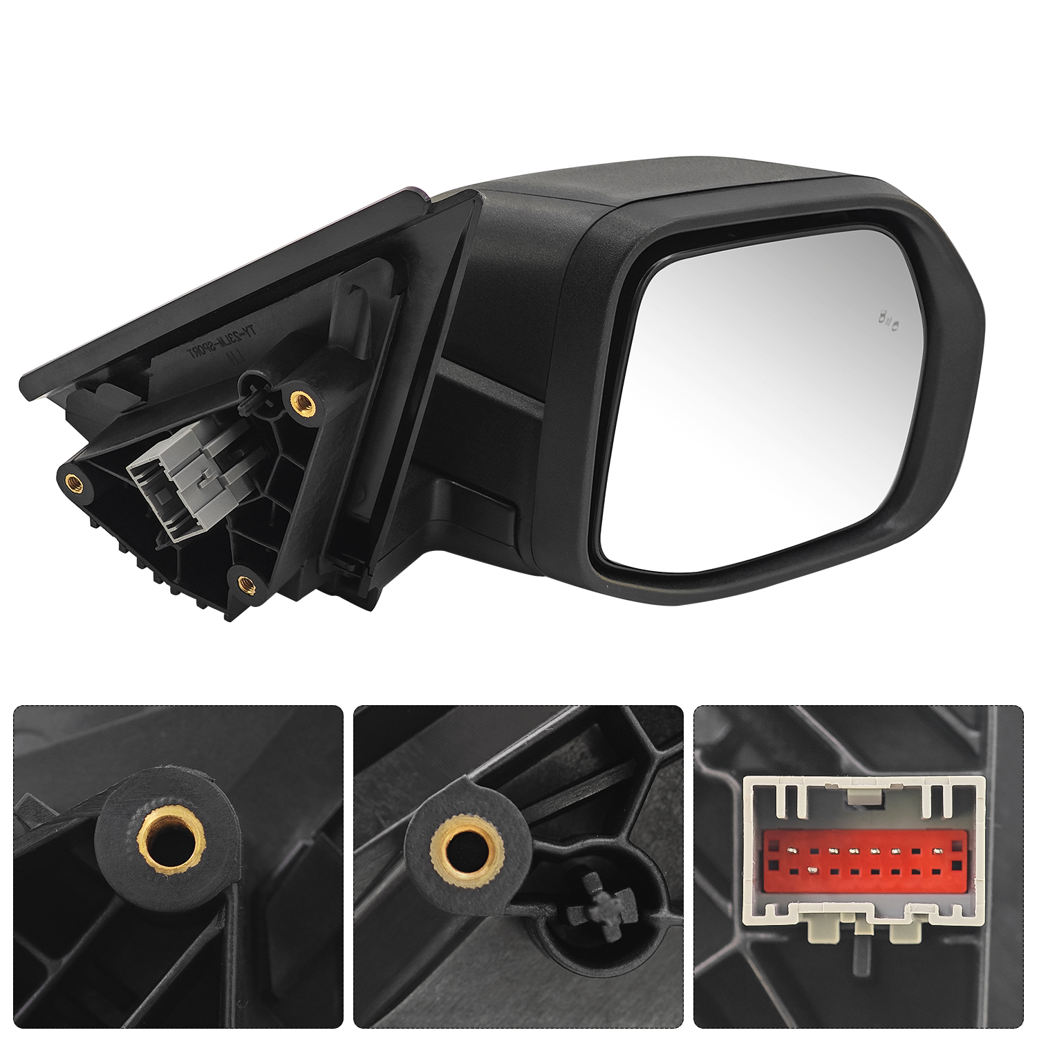 Right Side Mirror Fits for Ford Bronco Sport 2021-2024 with Blind Spot Power Adjustable Manual Folding