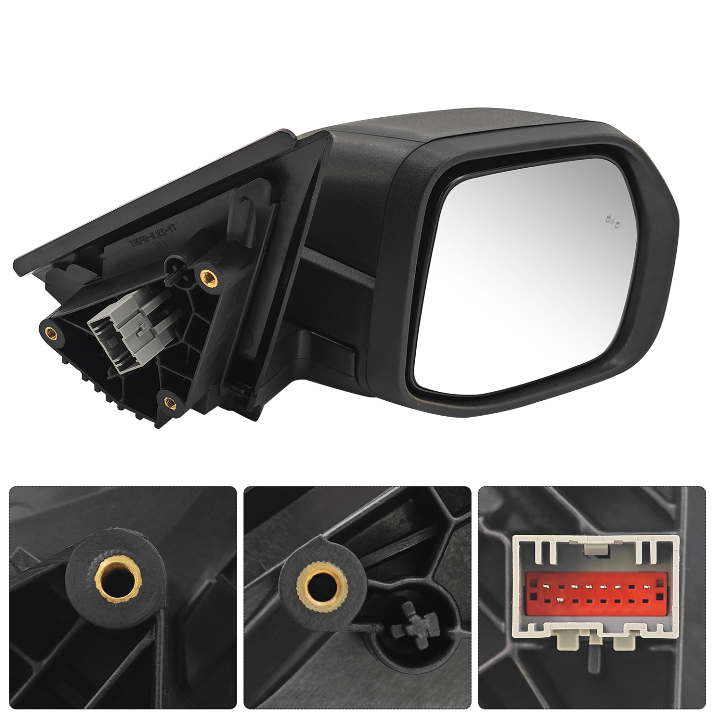 Right Side Mirror Fits for Ford Bronco Sport 2021-2024 with Blind Spot Power Adjustable Manual Folding