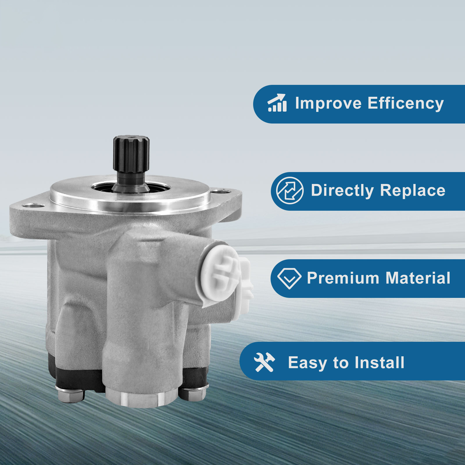 Power Steering Pump Power Steering Resources PEV181618R101 Rotation: Right
