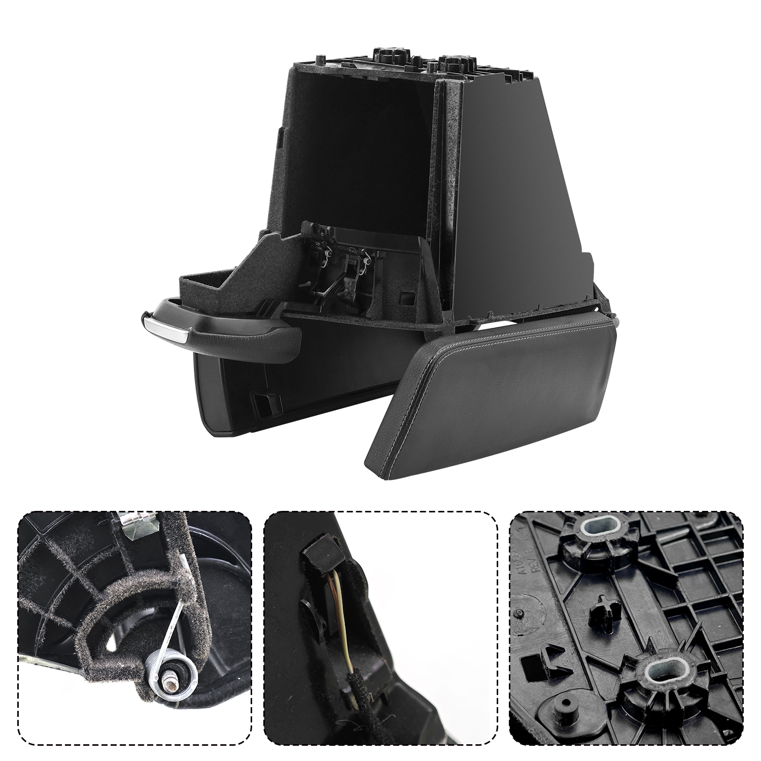 Front Center Console Armrest Compartment Fits for Mercedes Benz GL350 GL450 GL550 GL63 AMG ML350 ML400 ML500 ML550 2012-2016