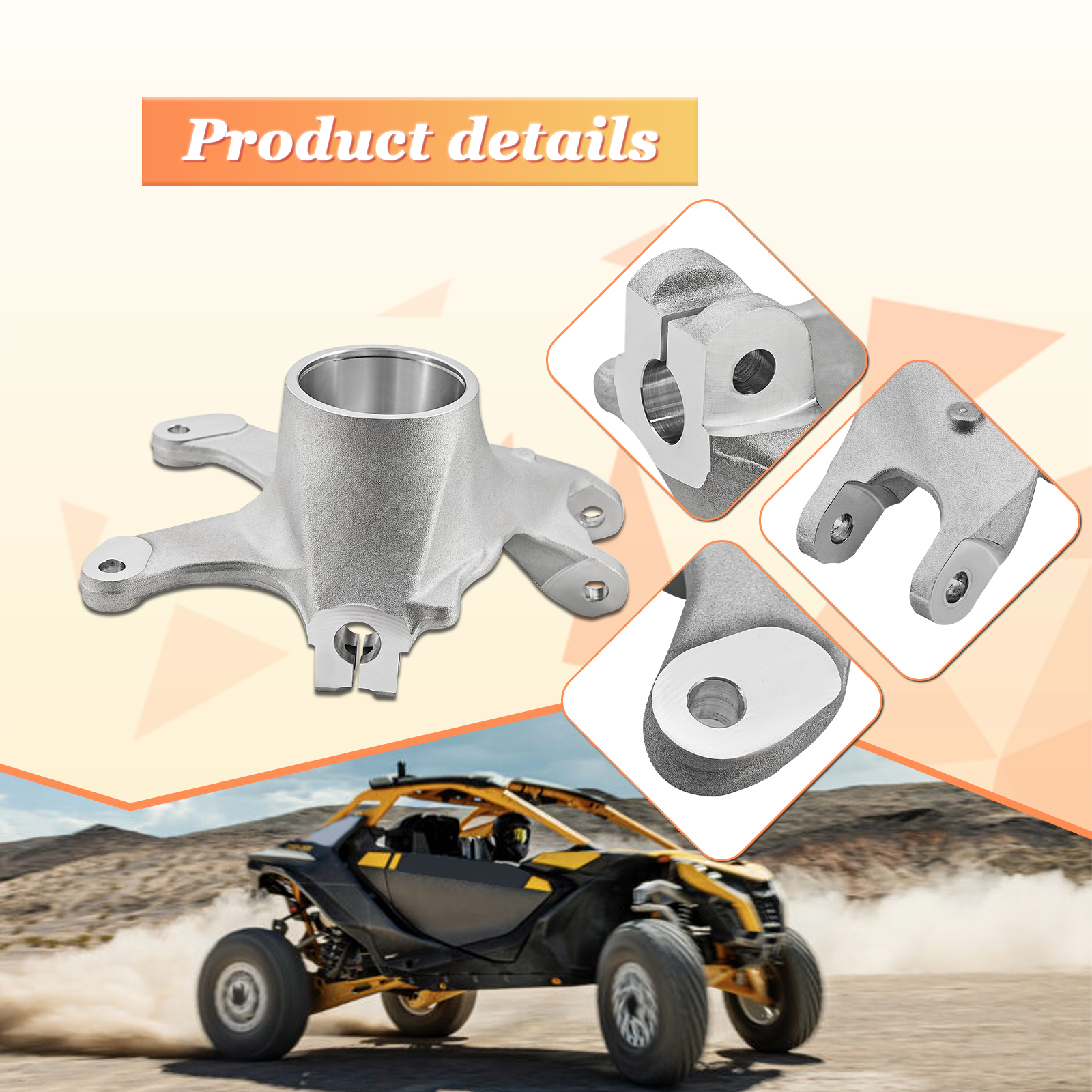 Front Left Driver Side Steering Knuckle Spindle Fits for Can Am Maverick X3 R RR 2019-2024 